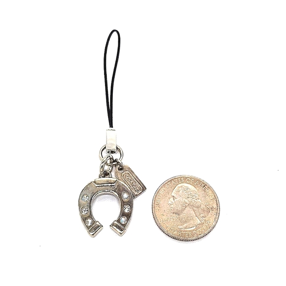 JUST IN! COACH Lucky Horshoe Fob Lanyard, Phone or Purse Charm Add to Keychain - Picture 7 of 8
